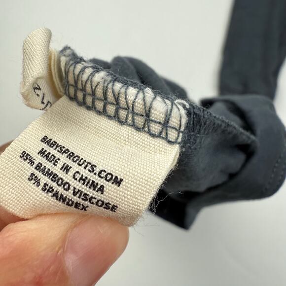 Baby sprouts Blue Top & Pants Bamboo Set - Picture 4 of 5